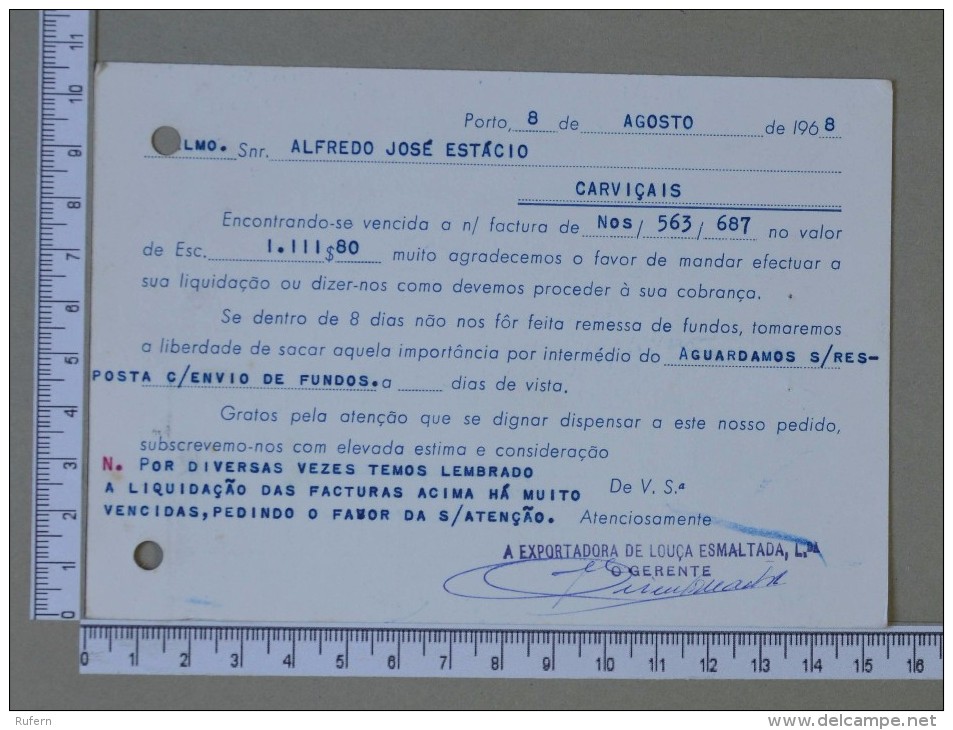 PORTUGAL    - A EXPORTADORA DE LOUÇA ESMALTADA, LDA    2 SCANS - (Nº15295) - Entiers Postaux