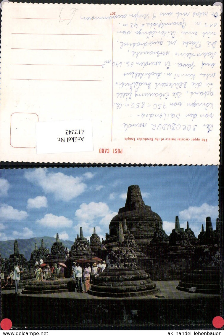 412243,Indonesia Borobudur Temple Upper Circular Terrace Tempel - Indonesien