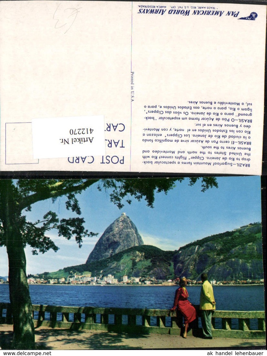 412270,Brazil Sugarloaf Mountain Teilansicht M. Zuckerhut - Sonstige & Ohne Zuordnung