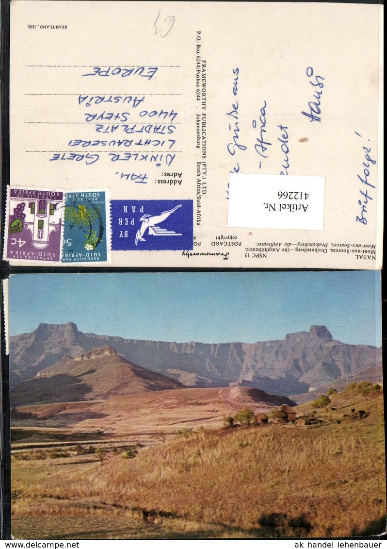 412266,Brazil Natal Mont-aux-Sources Drakensberg Amphitheatre Bergkulisse - Sonstige & Ohne Zuordnung