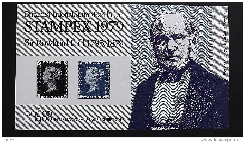 Grossbritannien **/mnh, STAMPEX 1979 Mit Rowland Hill Vignette - Fictifs & Spécimens