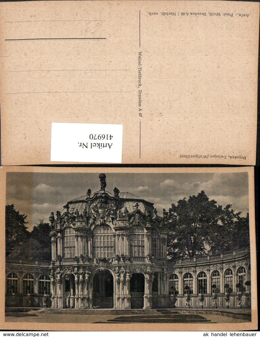 416970,Dresden Zwinger Wallpavillon - Sonstige & Ohne Zuordnung