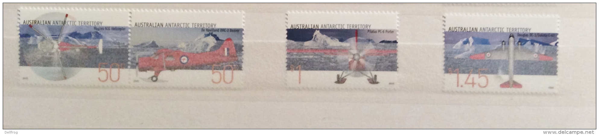 Australian  Antarctic Territory - 2004 Aviation Set MNH - Airplanes