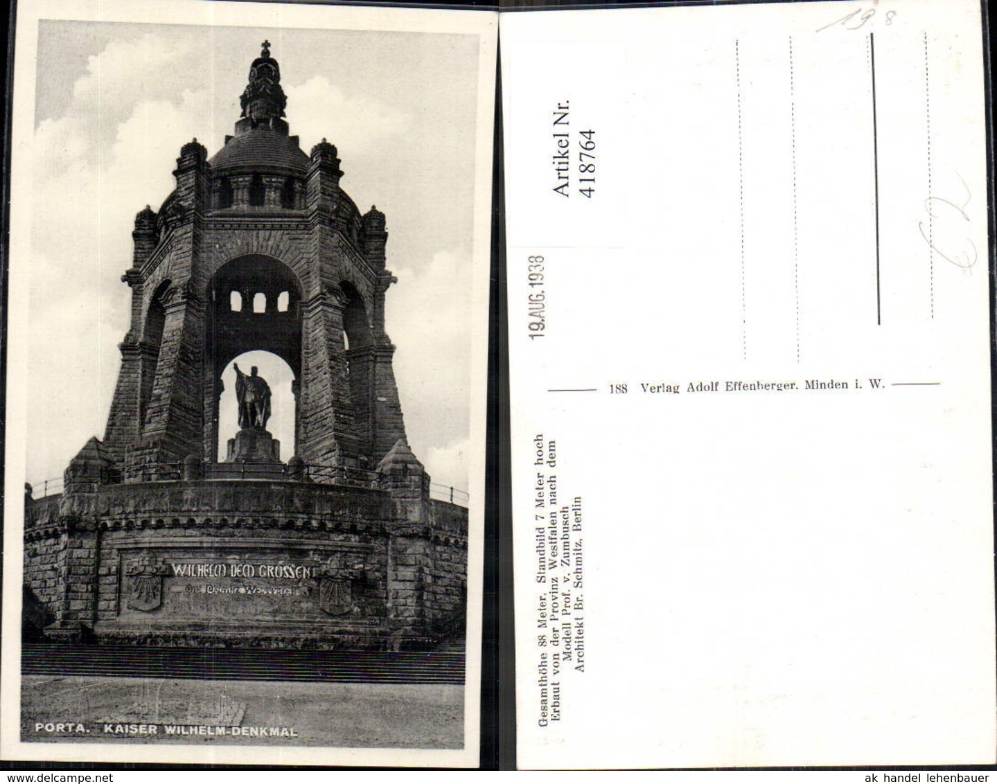 418764,Porta Kaiser Wilhelm Denkmal Statue Monument - Monuments