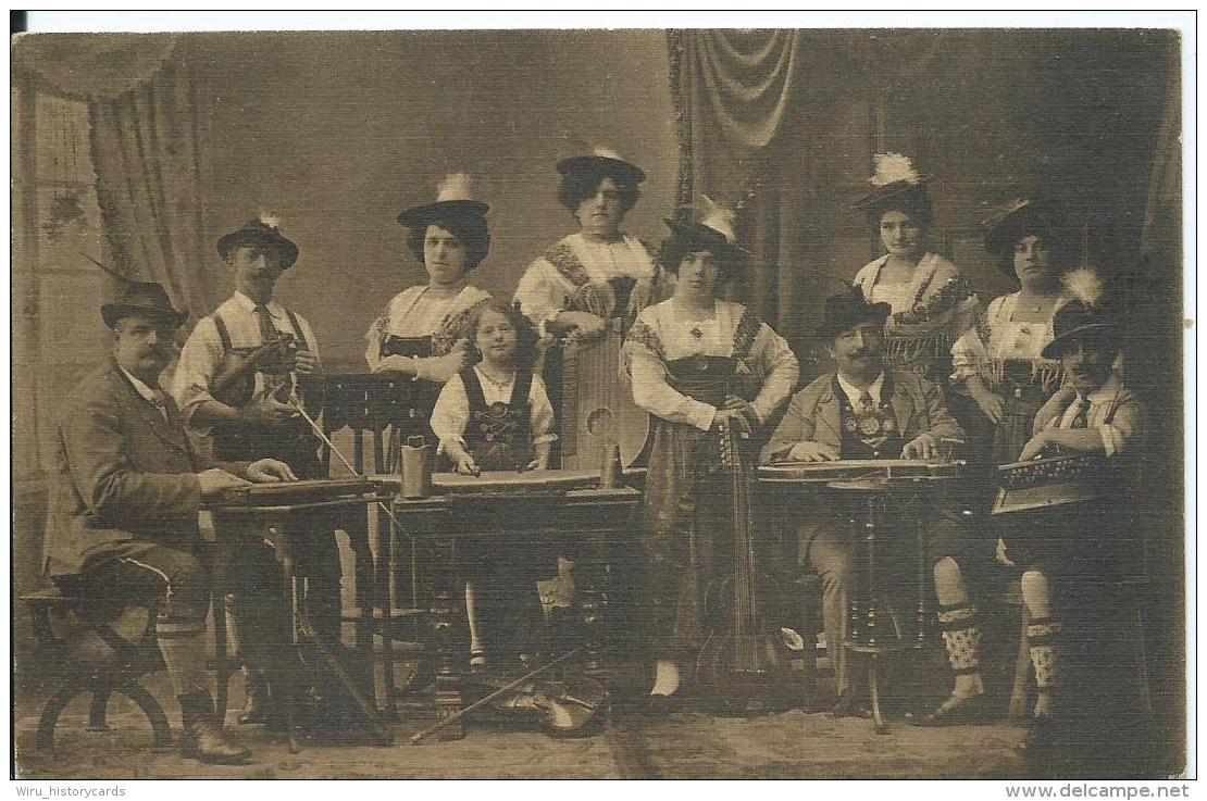 AK 0457  Gesang-, Schuhpl. &amp; Schrammelmusik-Ensemple - Direktion Hans Bode Um 1913 - Musik Und Musikanten