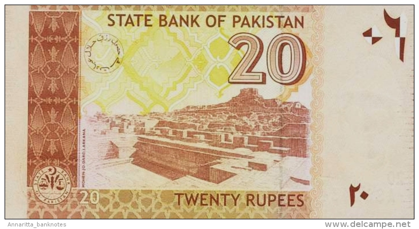 PAKISTAN 20 RUPEES 2006 P-46b AU  [ PK232b ] - Pakistan