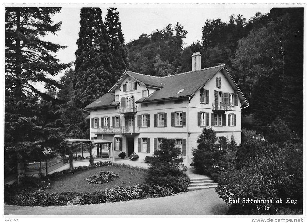BAD SCHÖNBRUNN &#8594; Villa Schönbrunn Oberhalb Zug 1939 - Zug