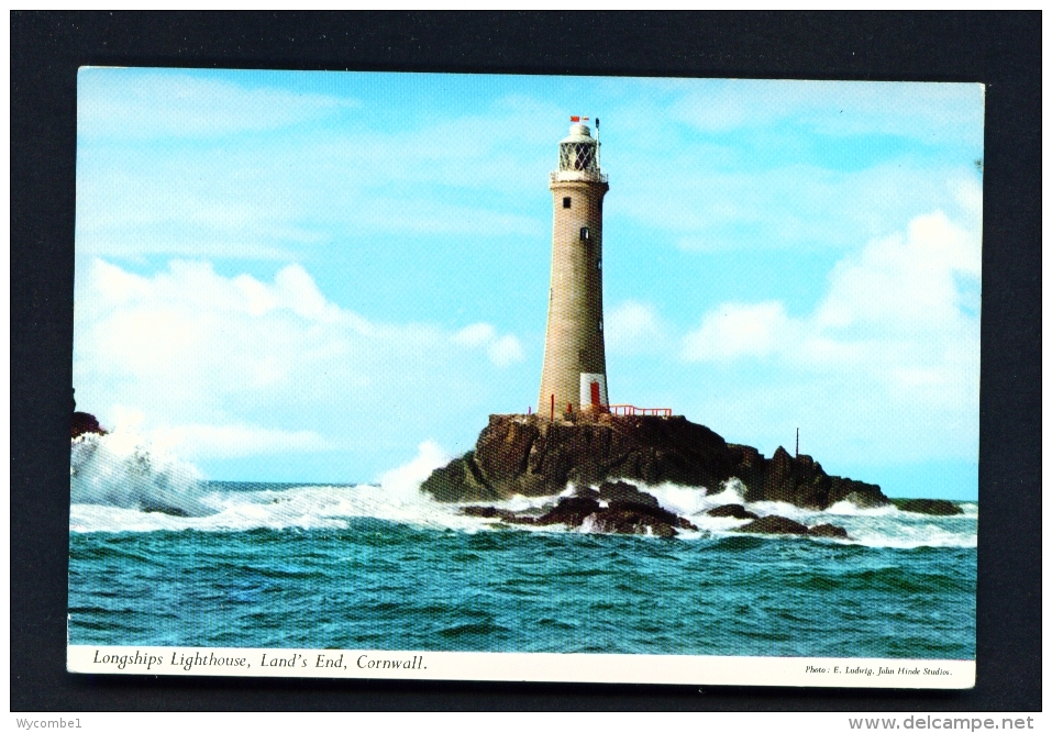 ENGLAND  -  Lands End  Longships Lighthouse  Used Postcard - Lighthouses