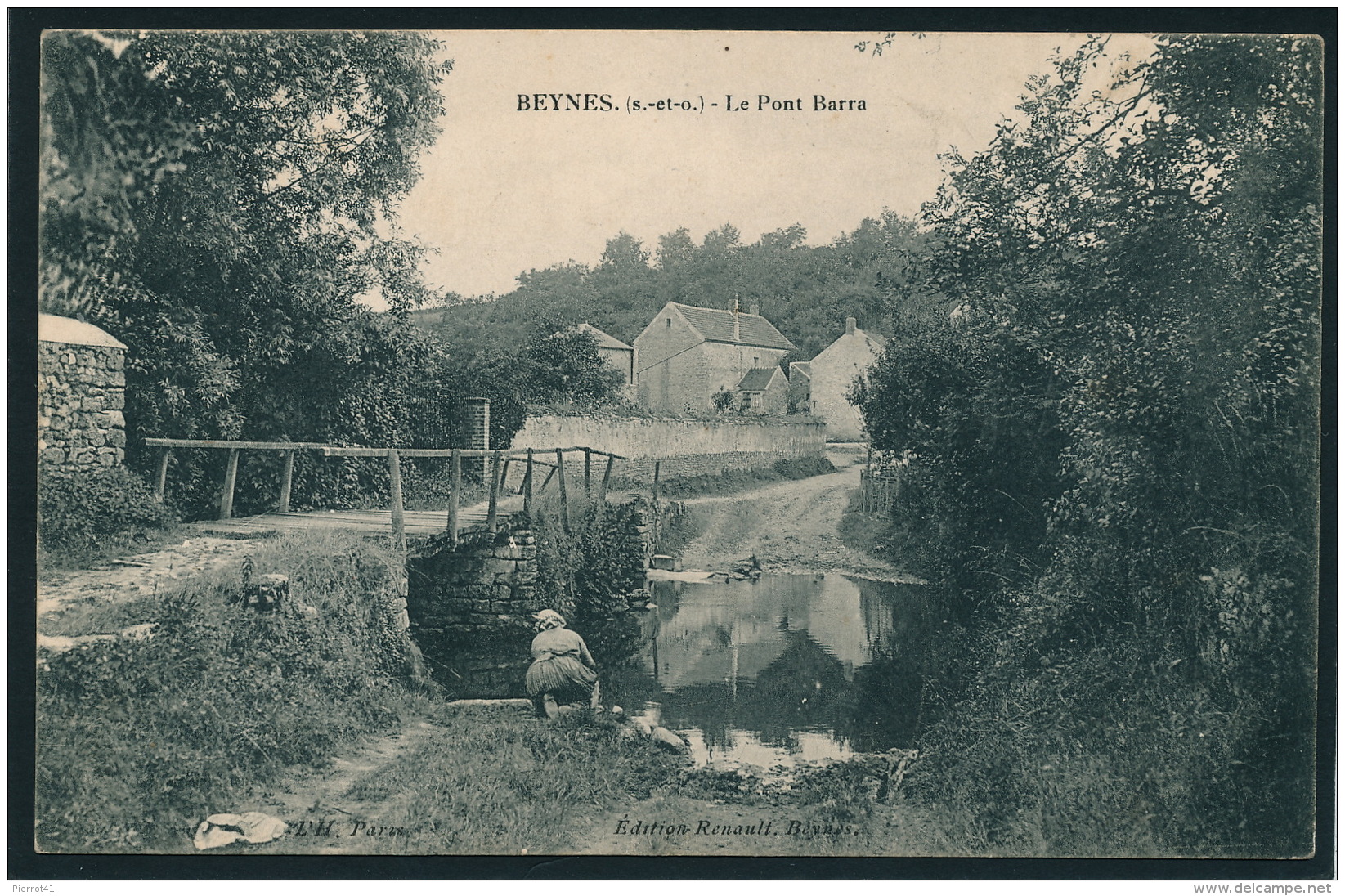 BEYNES - Le Pont Barra ( Lavandière ) - Beynes