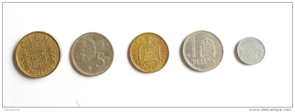 ESPAGNE JUAN CARLOS  JOLIE SERIE VOIR PHOTO - Lots & Kiloware - Coins