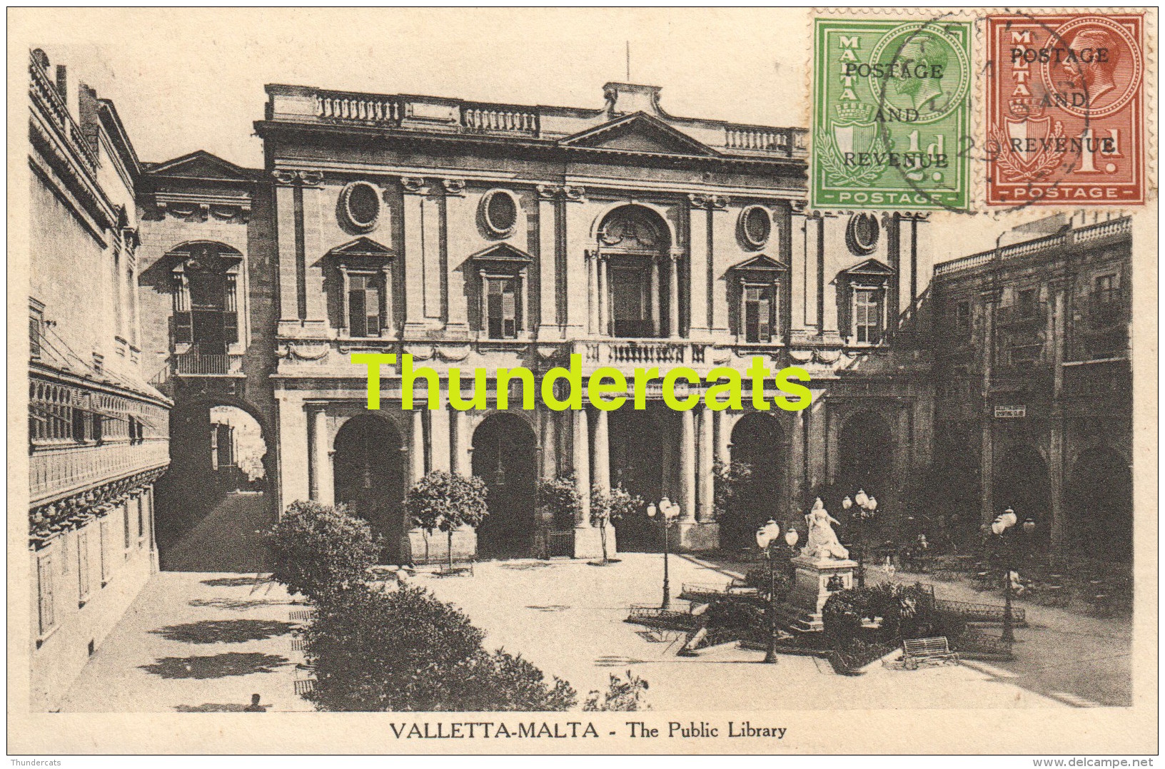 CPA MALTA  VALLETTA MALTA THE PUBLIC LIBRARY - Malte