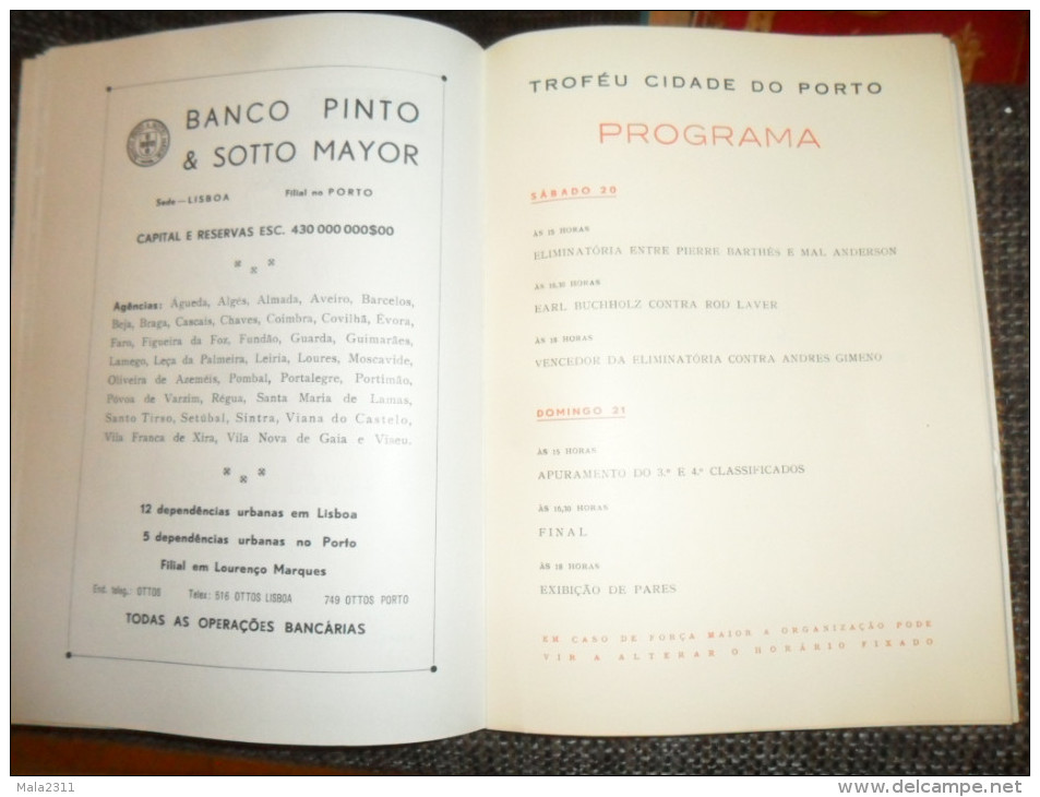 ANCIEN PROGRAMME PORTUGAIS/ CHAMPIONAT DU MONDE TROPHEE VILLE DE PORTO 1966
