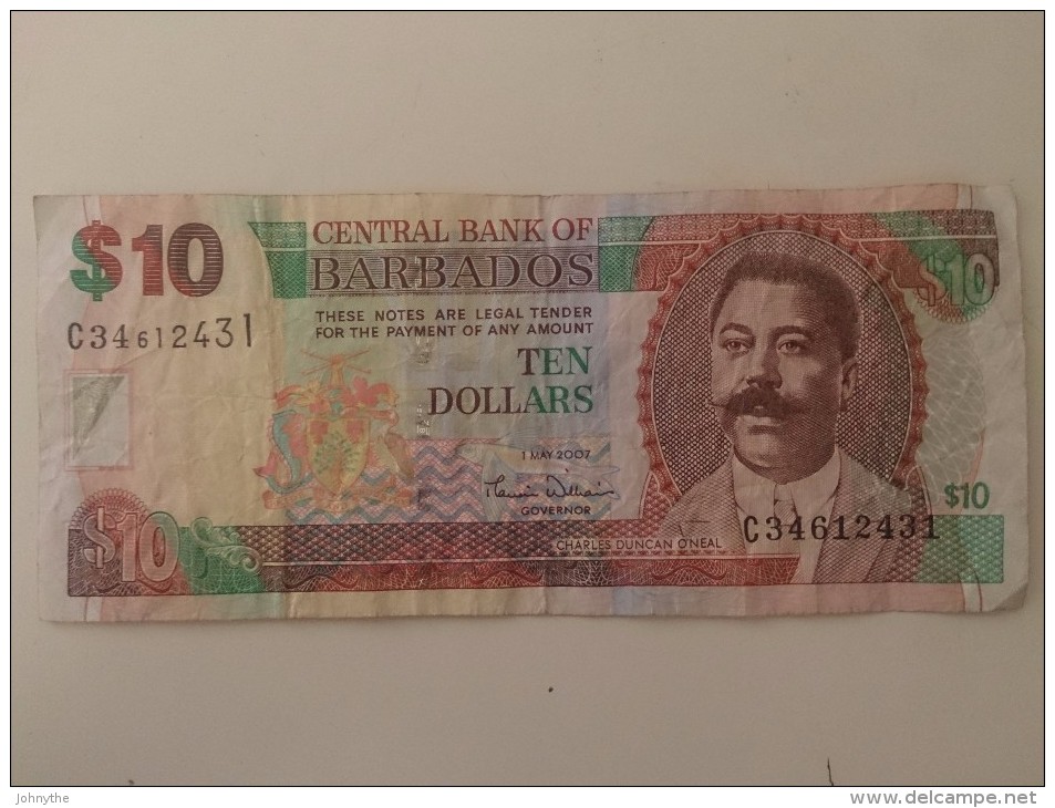 BARBADOS $2, $5, $10, $20, $50 Used - Barbades