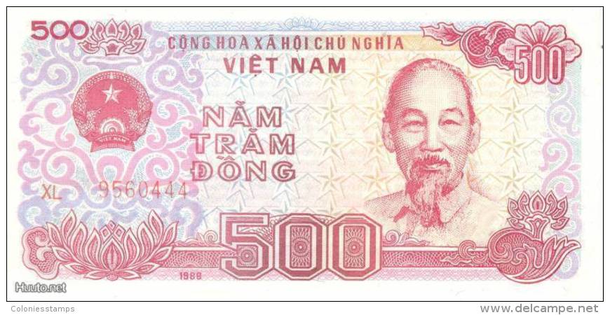 (B0503) VIETNAM, 1988 (1989). 500 Dong. P-101b. UNC - Vietnam