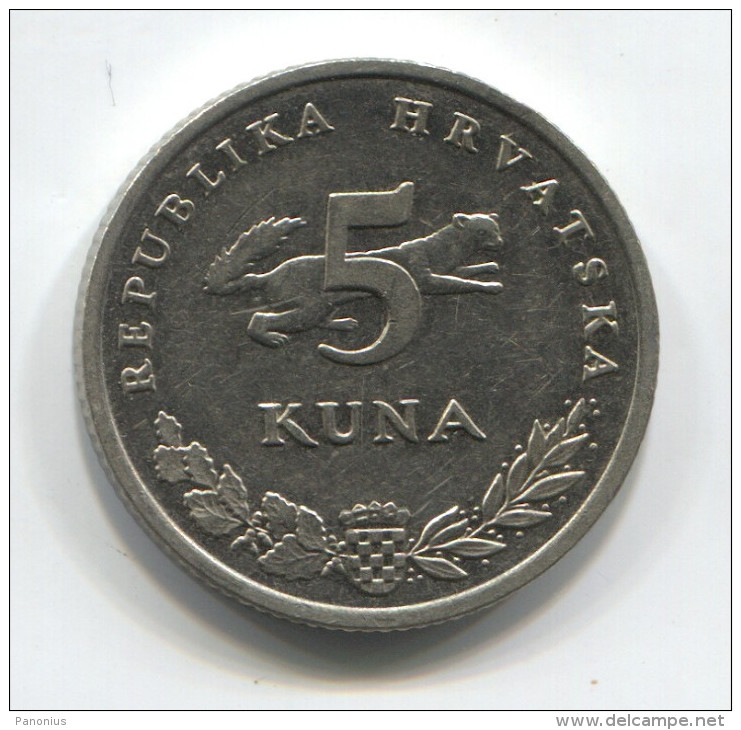 CROATIA - 5 Kuna, 2000. Ursus Arctos, Bear - Kroatien