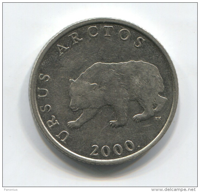 CROATIA - 5 Kuna, 2000. Ursus Arctos, Bear - Kroatien