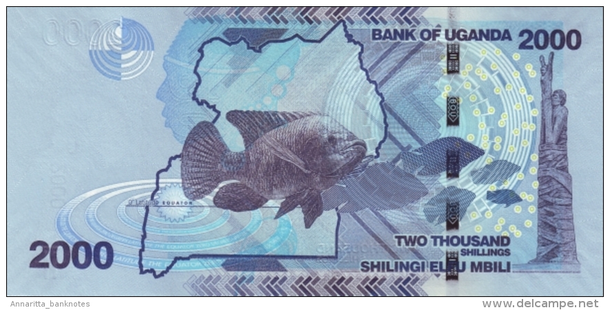 Uganda (BOU) 2000 Shillings 2010 UNC Cat No. P-50a / UG155a - Oeganda