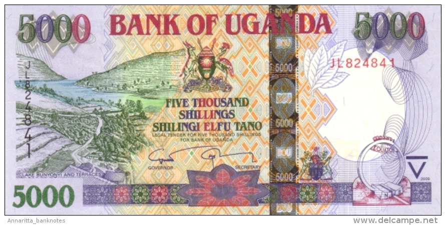 UGANDA 5000 SHILLINGS 2009 P-44d UNC [UG149d] - Uganda