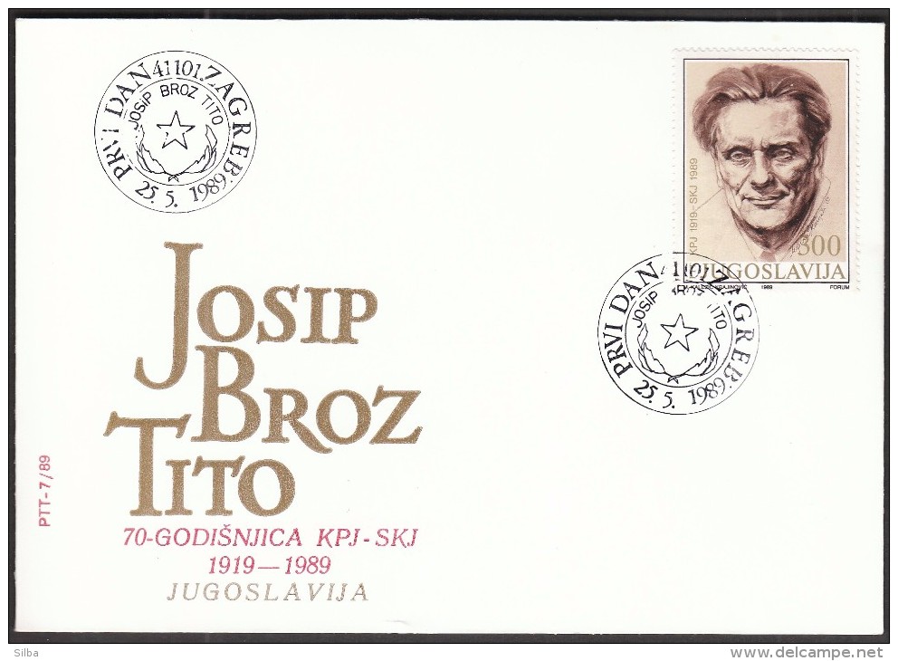 Yugoslavia Zagreb 1989 / Josip Broz Tito - Altri & Non Classificati