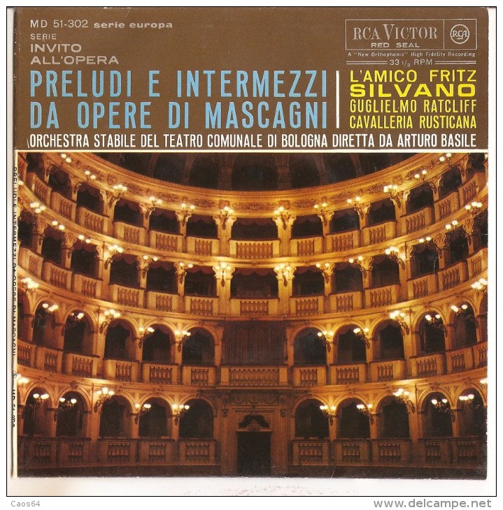 MASCAGNI - PRELUDI E INTERMEZZI NM/NM - Opéra & Opérette