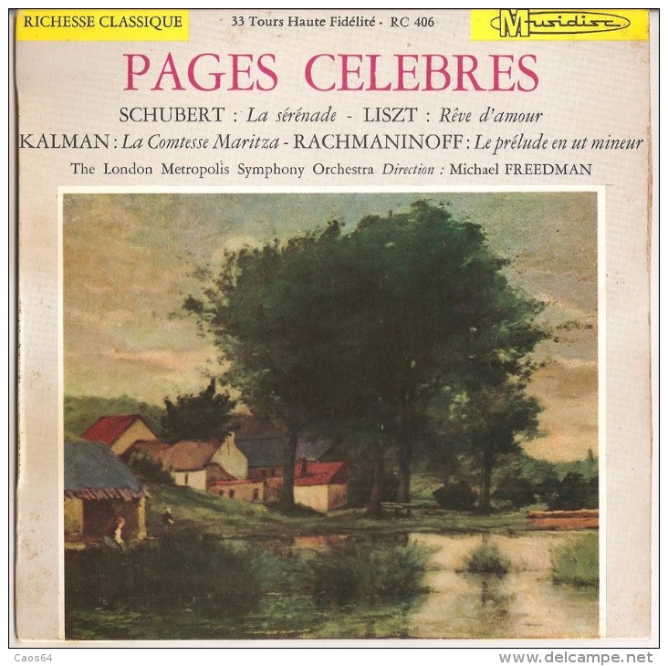 Schubert-Liszt-Kalman-Rachmaninoff  Pages Celebres NM/NM - Classical