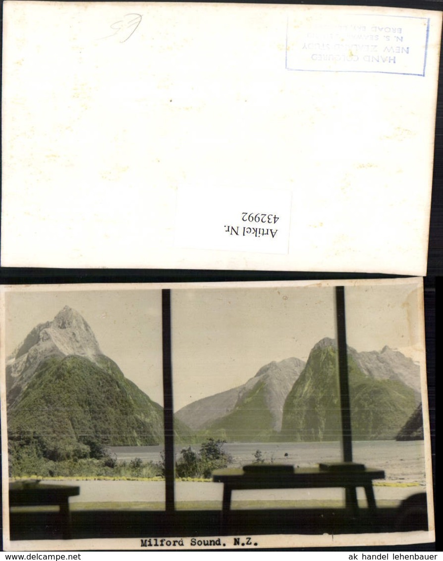 432992,New Zealand Neuseeland Milford Sound Fjord Bergkulisse - Sonstige & Ohne Zuordnung