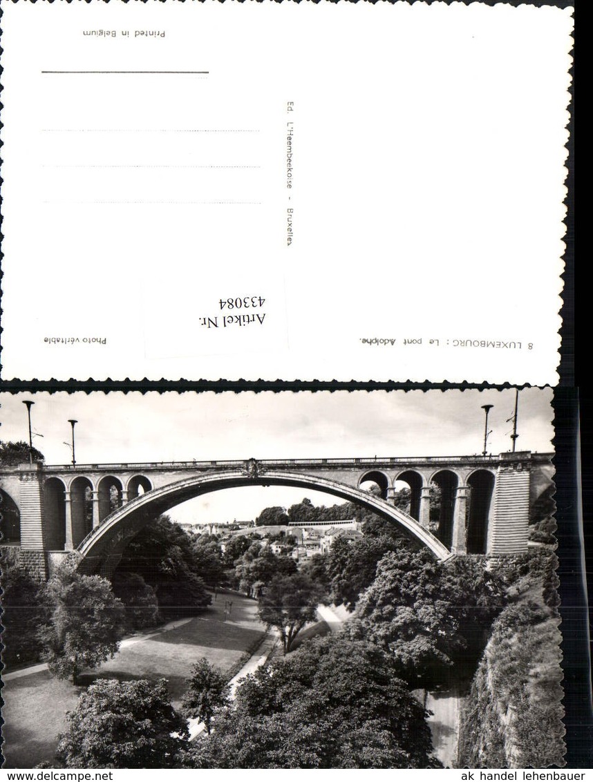 433084,Luxembourg Luxemburg Le Pont Adolphe Br&uuml;cke - Sonstige & Ohne Zuordnung