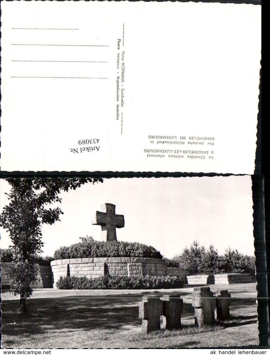 433089,Luxembourg Luxemburg Sandweiler Cimetiere Militaire Allemand Milit&auml;rfriedhof - Sonstige & Ohne Zuordnung