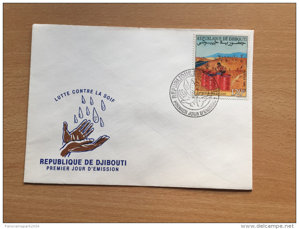 Djibouti Dschibuti 1990 FDC Lutte Contre La Soif Wasser Water Mi. 534 - Djibouti (1977-...)