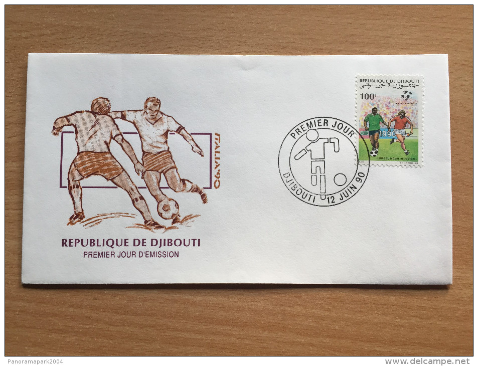 Djibouti Dschibuti 1990 FDC FIFA World Cup Soccer Football Italia Italy Italie WM Fußball Mi. 538 - 1990 – Italie