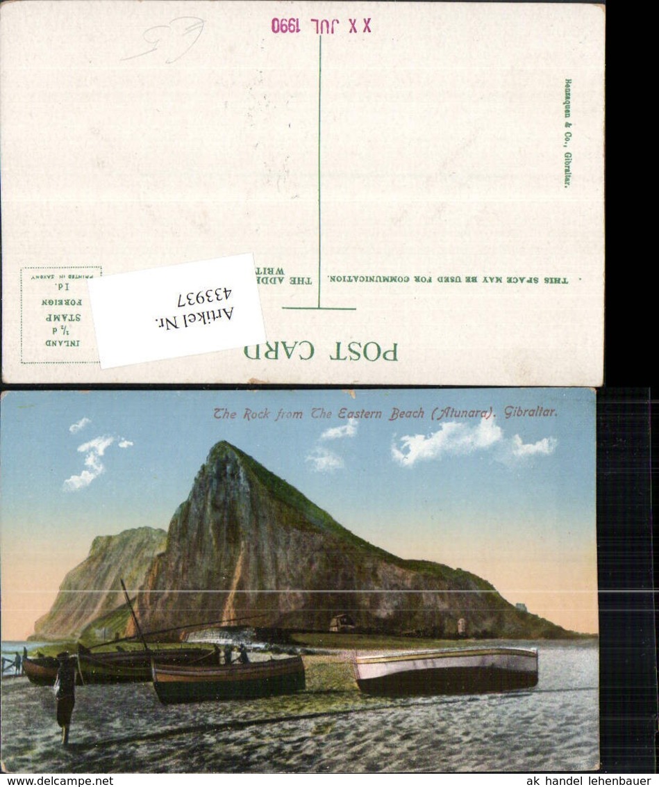 433937,Gibraltar The Rock From The Eastern Beach Atunara Boote Felsen - Gibraltar