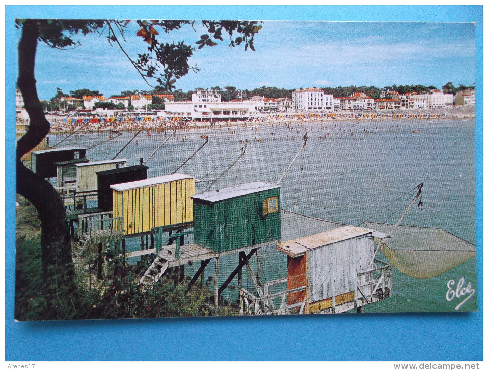 17 : ROYAN : PONTAILLAC Les CABANES De PECHEURS ; C.P.M.carte En Très Bon état , Animée - Royan