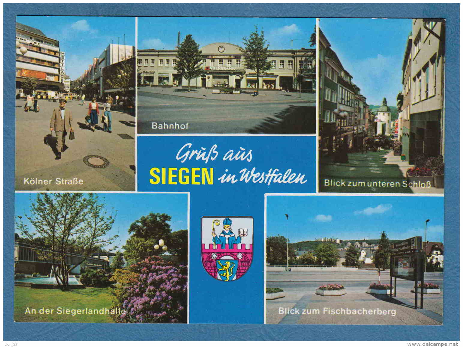 215100 / Siegen - KOLNER STRASSE , BAHNHOF , AN DER SIEGERLANDHALLE , FISCHBACHERBERG , Germany Deutschland Allemagne - Siegen