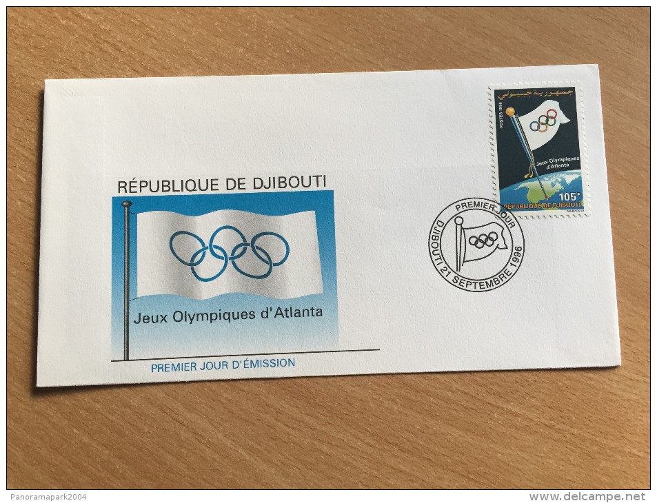 Djibouti Dschibuti 1996 FDC Jeux Olympiques Atlanta Olympische Spiele Olympia Olympics Mi. 624 RARE !! - Djibouti (1977-...)