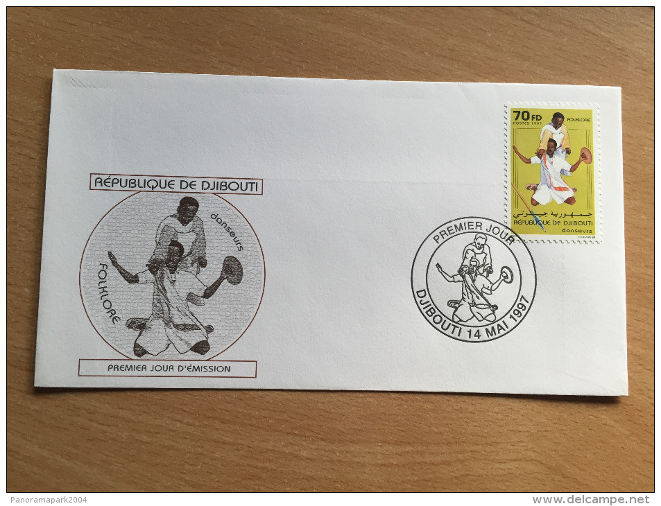 Djibouti Dschibuti 1997 FDC Folklore Danseurs Dancing Art Kunst Mi. 634 - Dschibuti (1977-...)