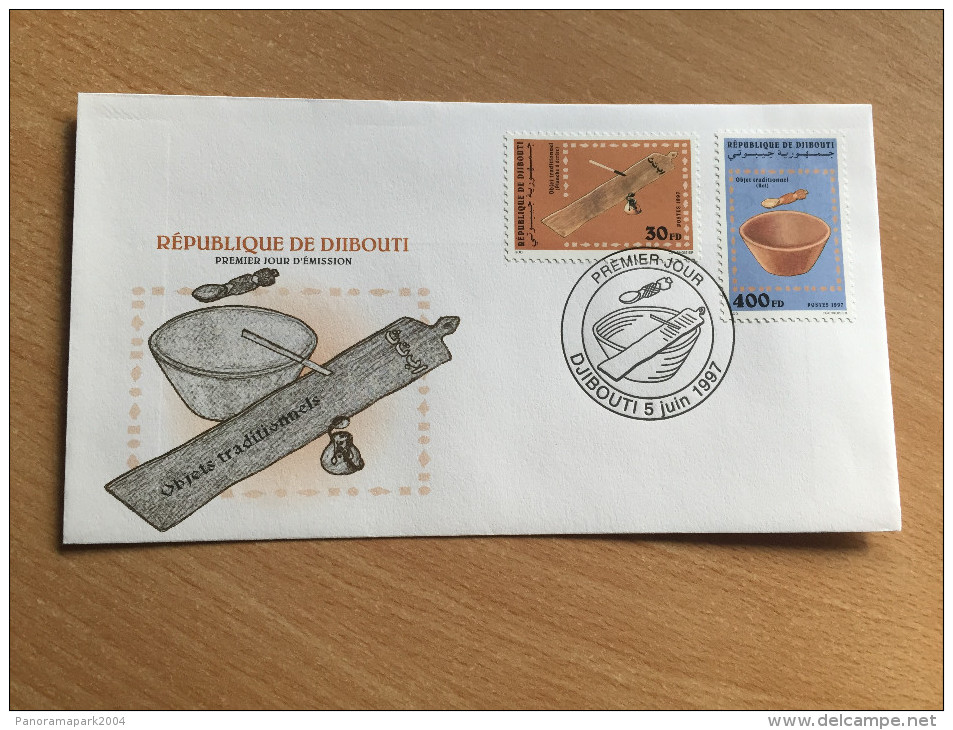 Djibouti Dschibuti 1997 FDC Objets Traditionnels Mi. 638-639 - Djibouti (1977-...)