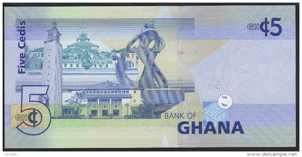 Ghana 5 Cedis 2015 P38 UNC - Ghana