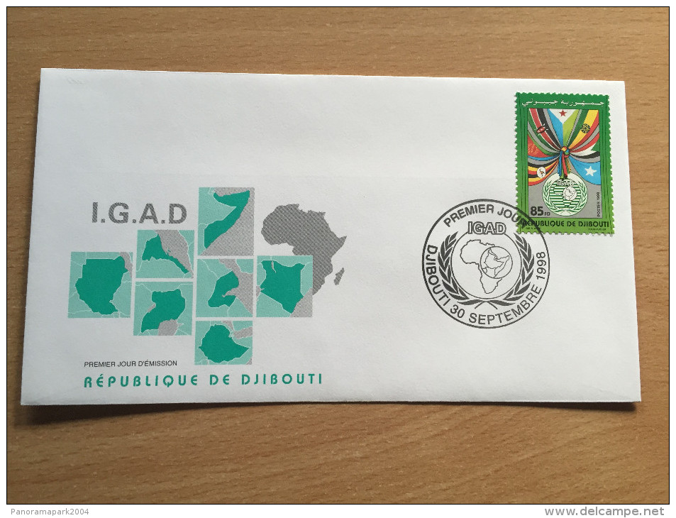 Djibouti Dschibuti 1998 FDC IGAD Mi. 670 - Djibouti (1977-...)