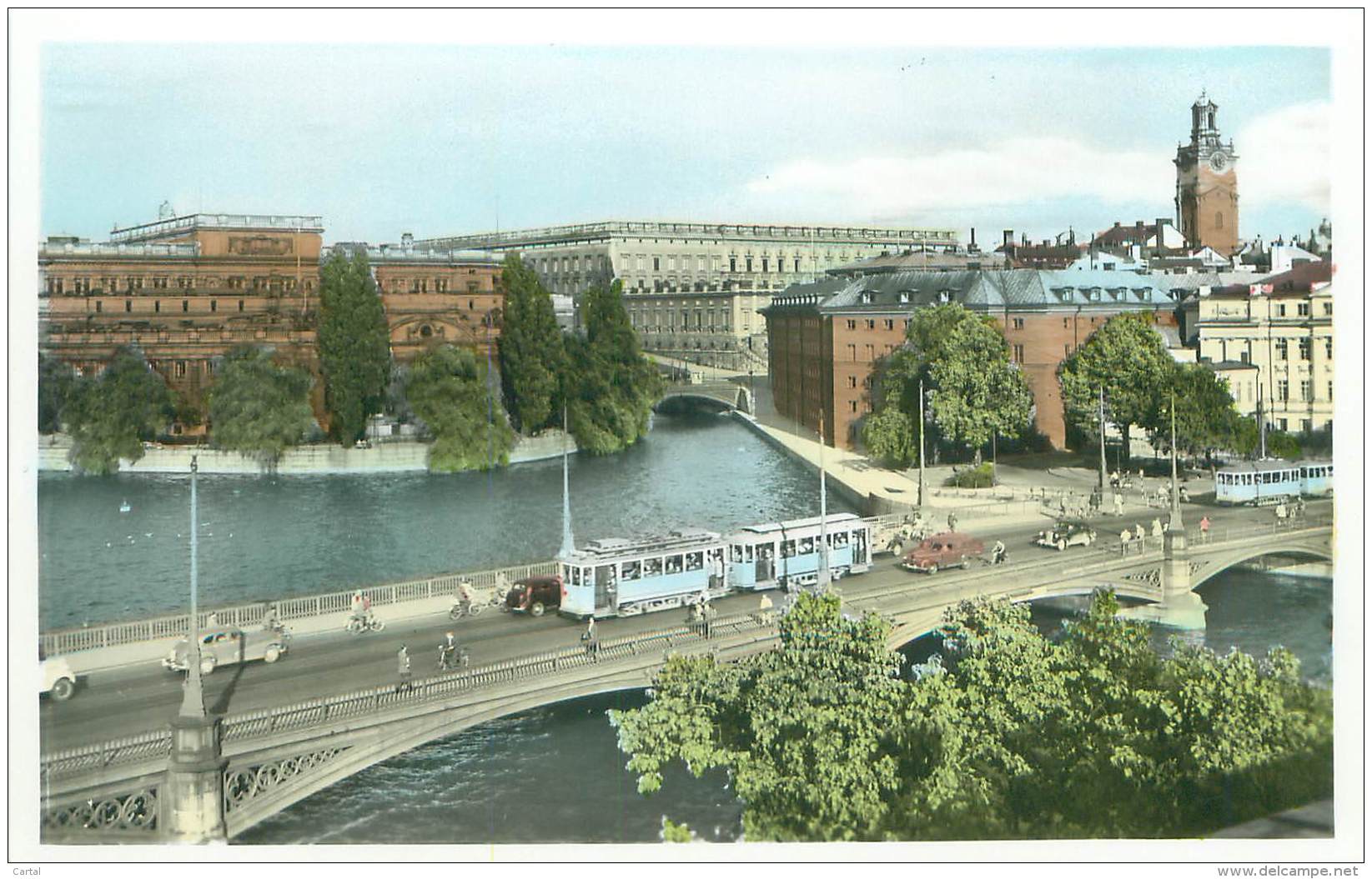 STOCKHOLM - Riksbanken.  Slottet Och Storkyrkan - Suède