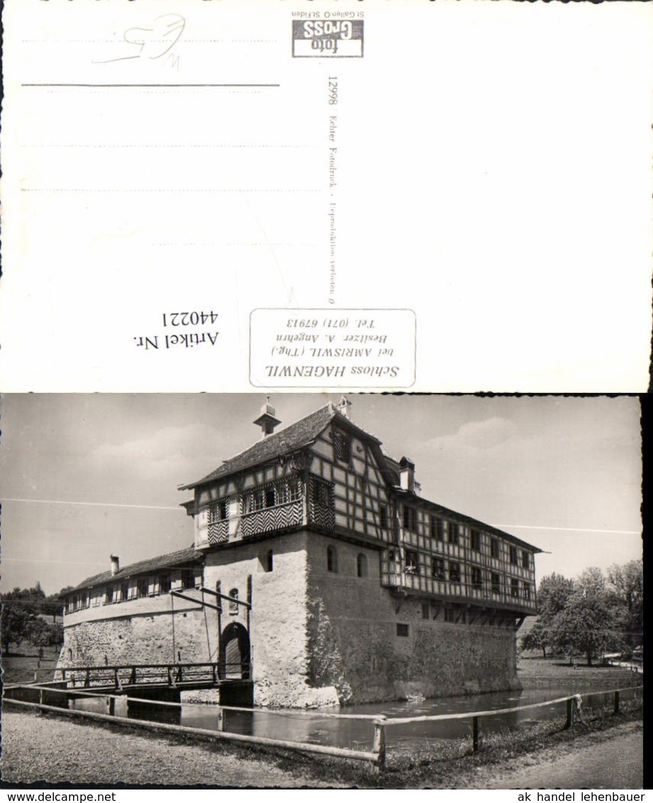 440221,Amriswil Schloss Hagenwil Kt Thurgau - Amriswil