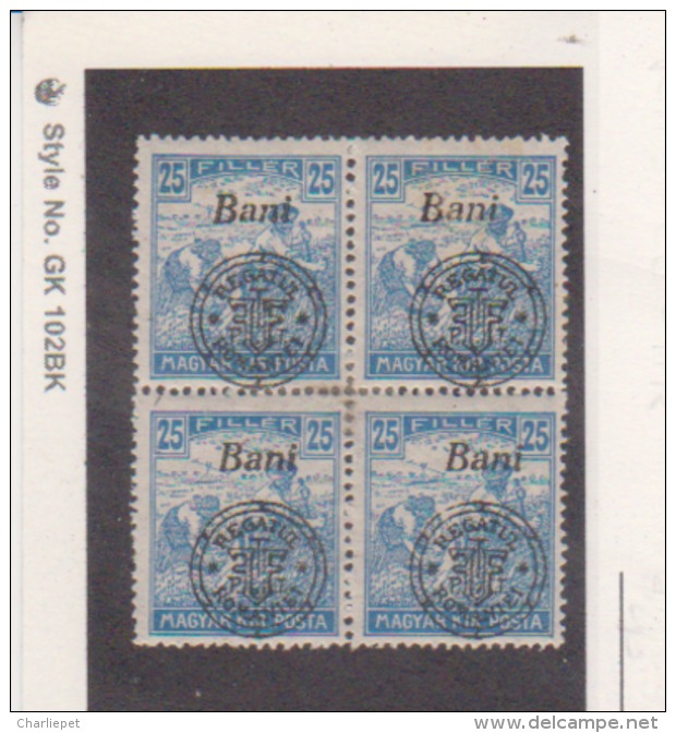 HUNGARY Scott # 6N 14* F-VF MINT Block Of 4  Hinged  Catalogue $1.20 - Unused Stamps