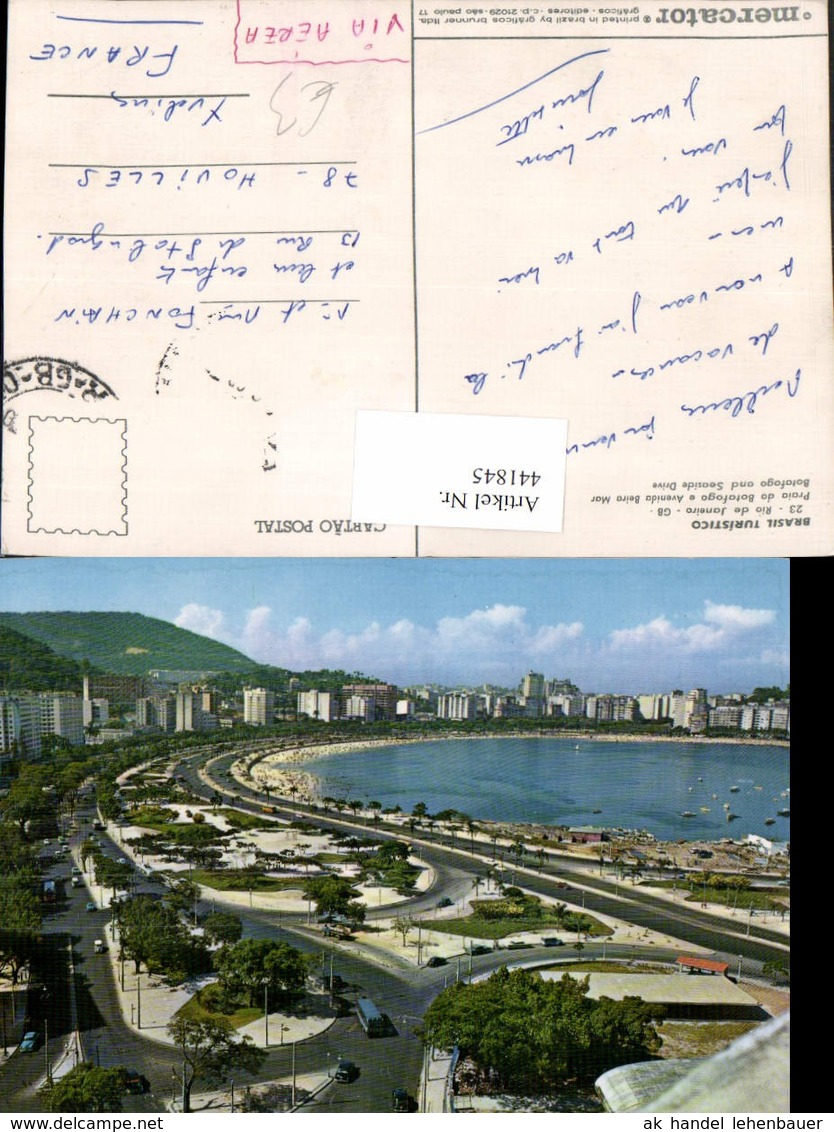 441845,Brazil Rio De Janeiro Botafogo And Seaside Drive Teilansicht - Sonstige & Ohne Zuordnung