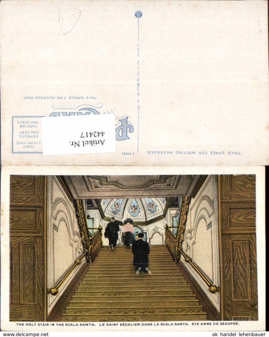 442417,Quebec Ste Anne De Beaupre Holy Stair In The Scala Santa Stiege - Sonstige & Ohne Zuordnung