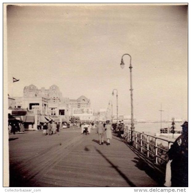 ATLANTIC CITY FAMILIAR TRIP IN 1948 ( 5 PHOTOGRAPHS) PHOTO ANIMATED PEOPLE - Autres & Non Classés