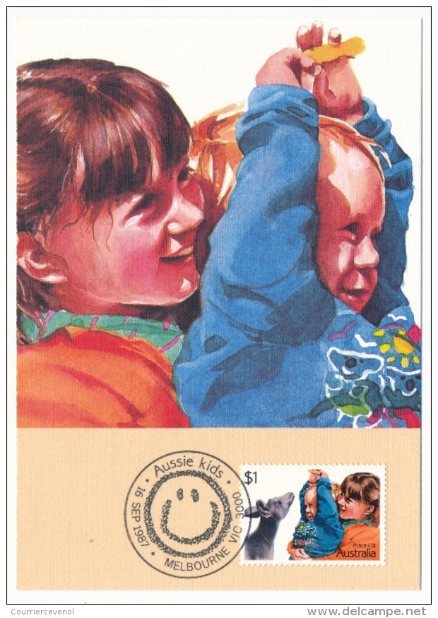 AUSTRALIE - 4 Cartes Maximum - Jeux D'enfants - 1987 - Altri & Non Classificati