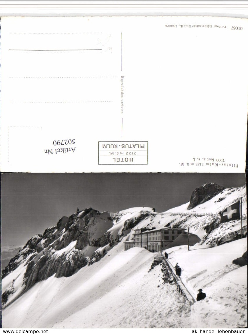 502790,Pilatus-Kulm B. Kriens Hotel Bergkulisse Kt Luzern - Kriens