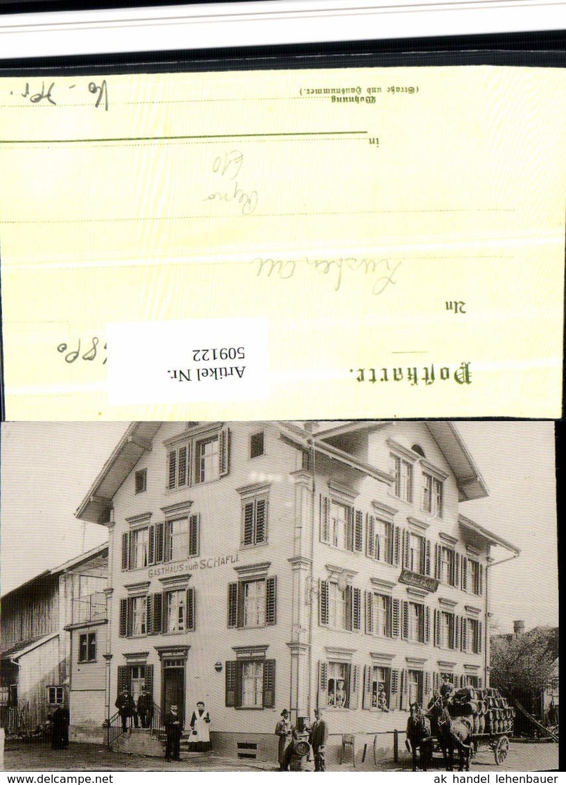 509122,Repro Buchs Gasthaus Zum Sch&auml;fli Kt St Gallen - Buchs