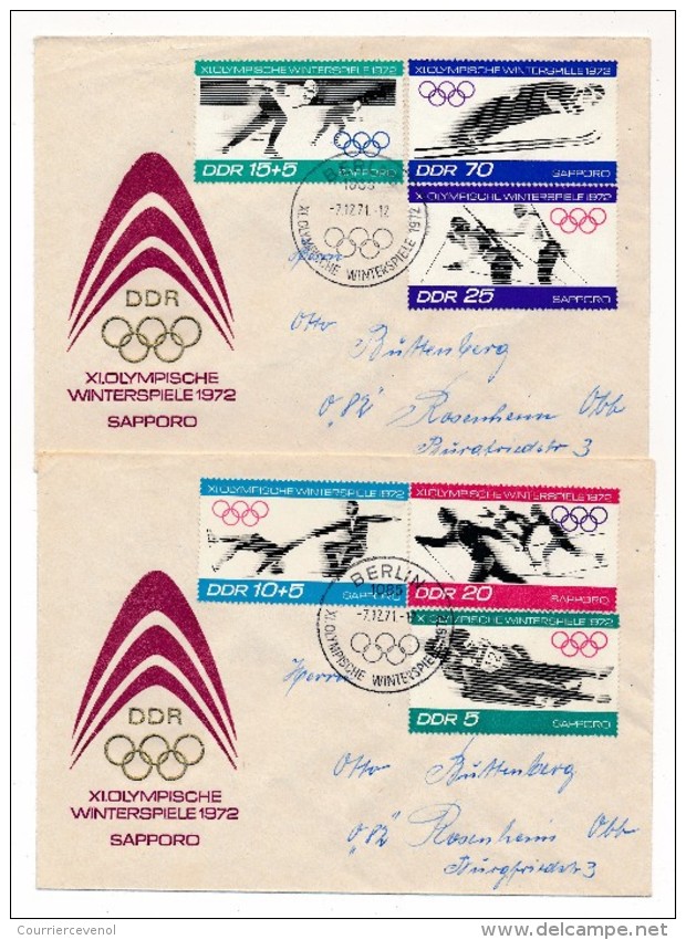 Allemagne DDR - 21 Enveloppes Diverses Thème Sports, Jeux Olympiques, Etc ... - Other & Unclassified