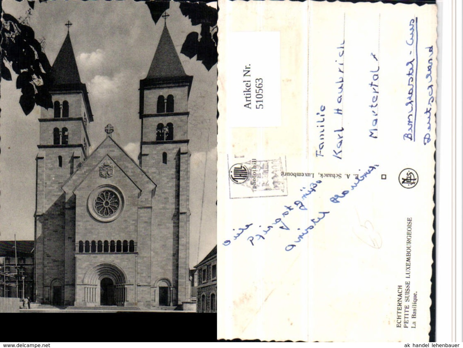 510563,Luxembourg Echternach La Basilique Kirche - Sonstige & Ohne Zuordnung