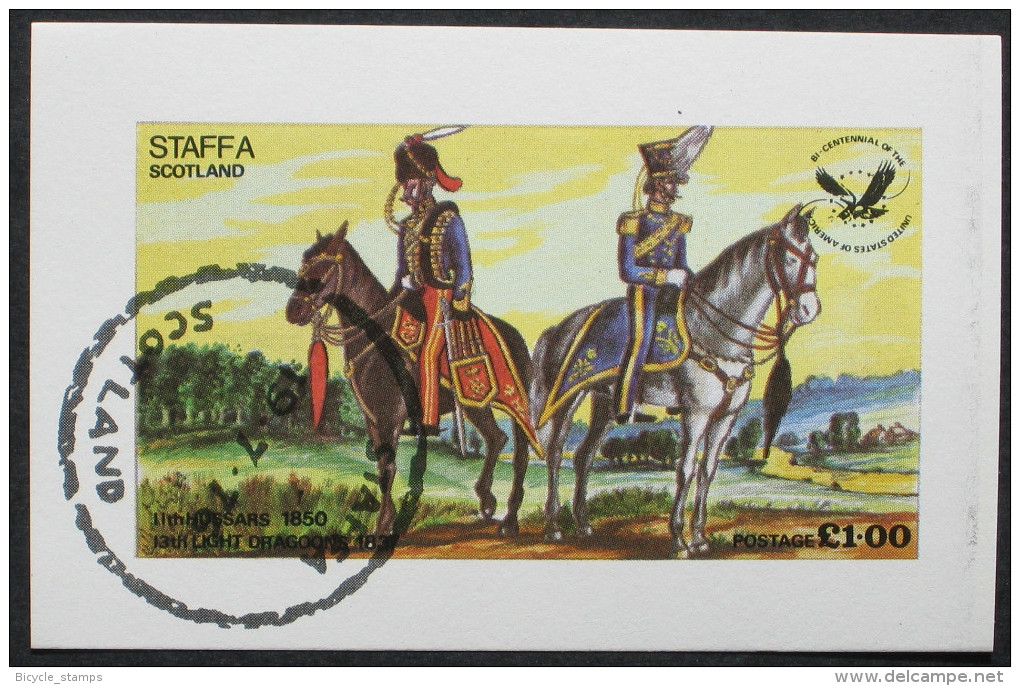 1976 ROYAUME-UNI United Kingdom STAFFA Scotland Cheval équitation Riding Horse Reiten Pferd Equitación Caballos [AN95] - Militaria